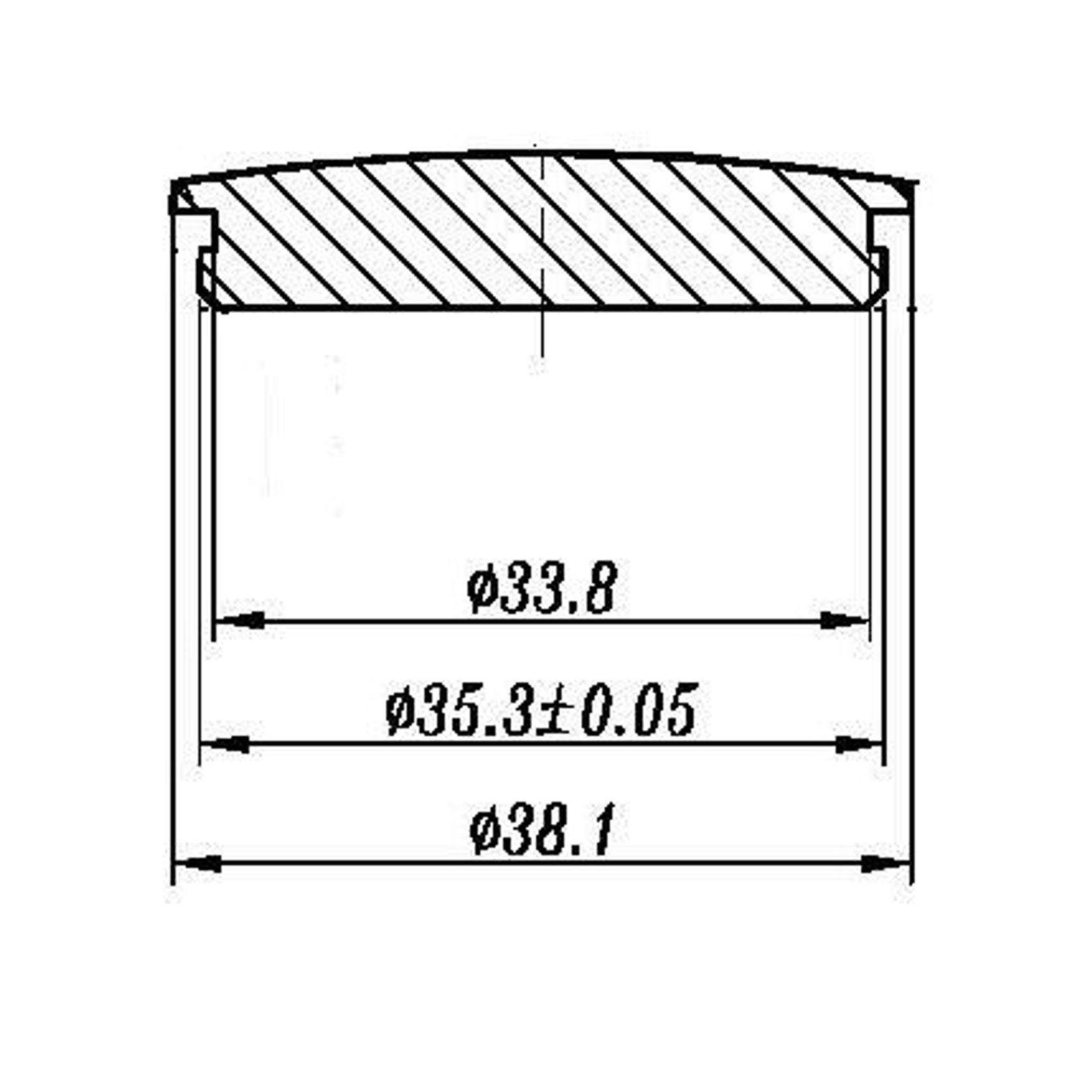 38mm End Caps SS gallery detail image