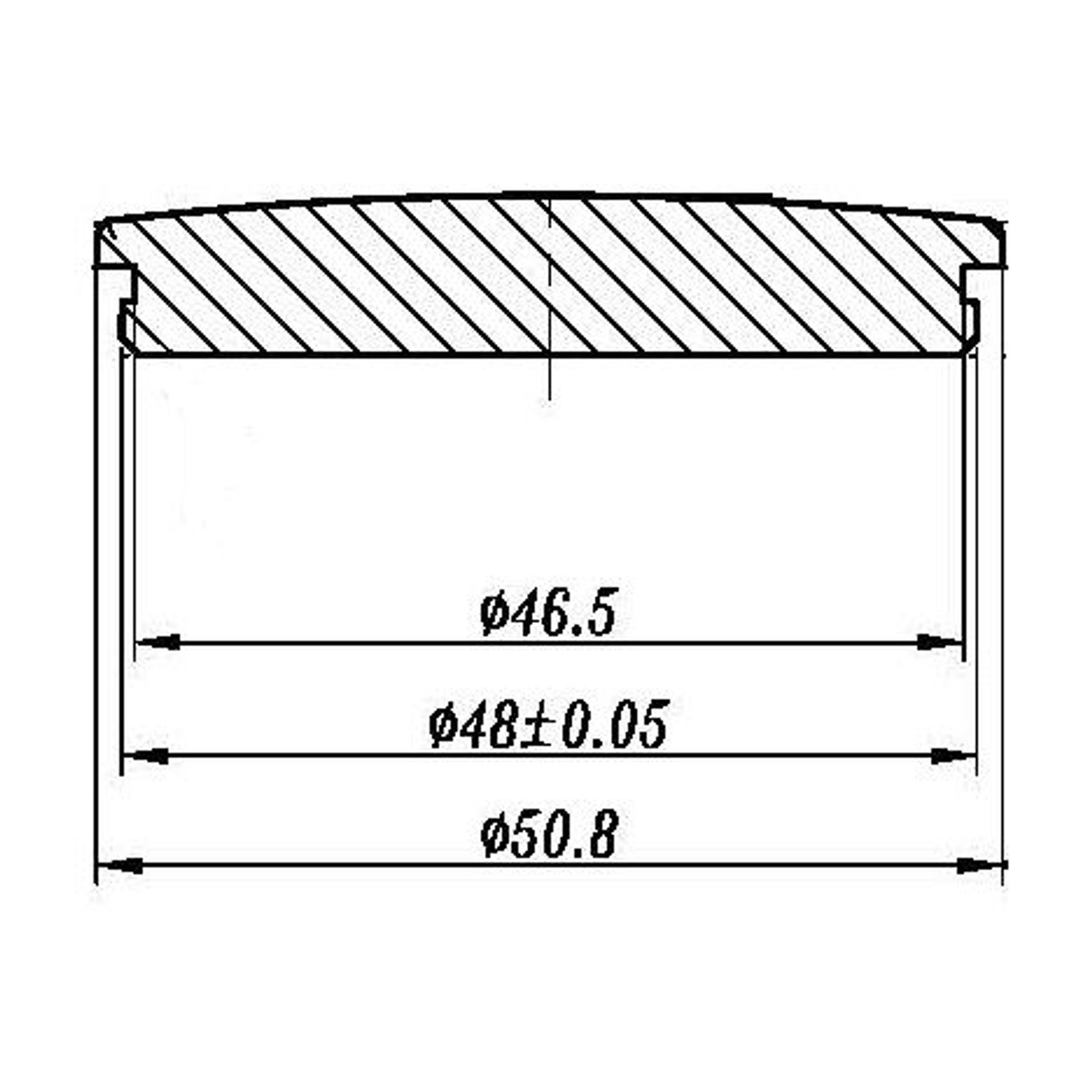 50mm End Caps SS gallery detail image