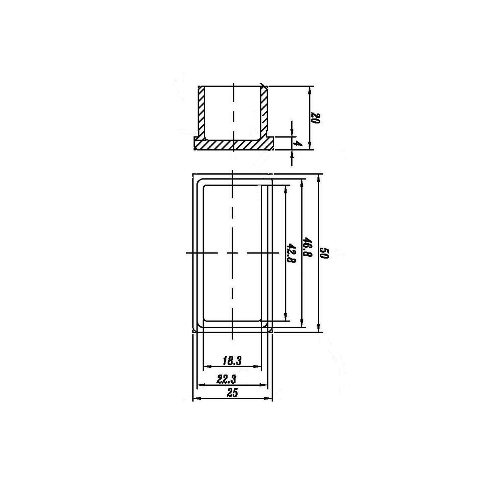 50x25 End Cap SS gallery detail image