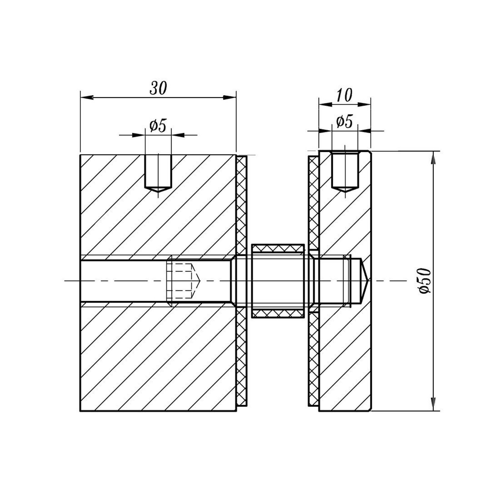 Glass Button Set 50 - 316 Stainless Steel gallery detail image