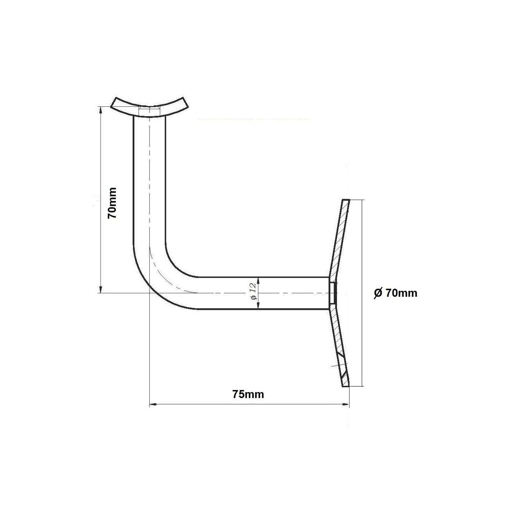 Capri Galv Handrail Bracket gallery detail image