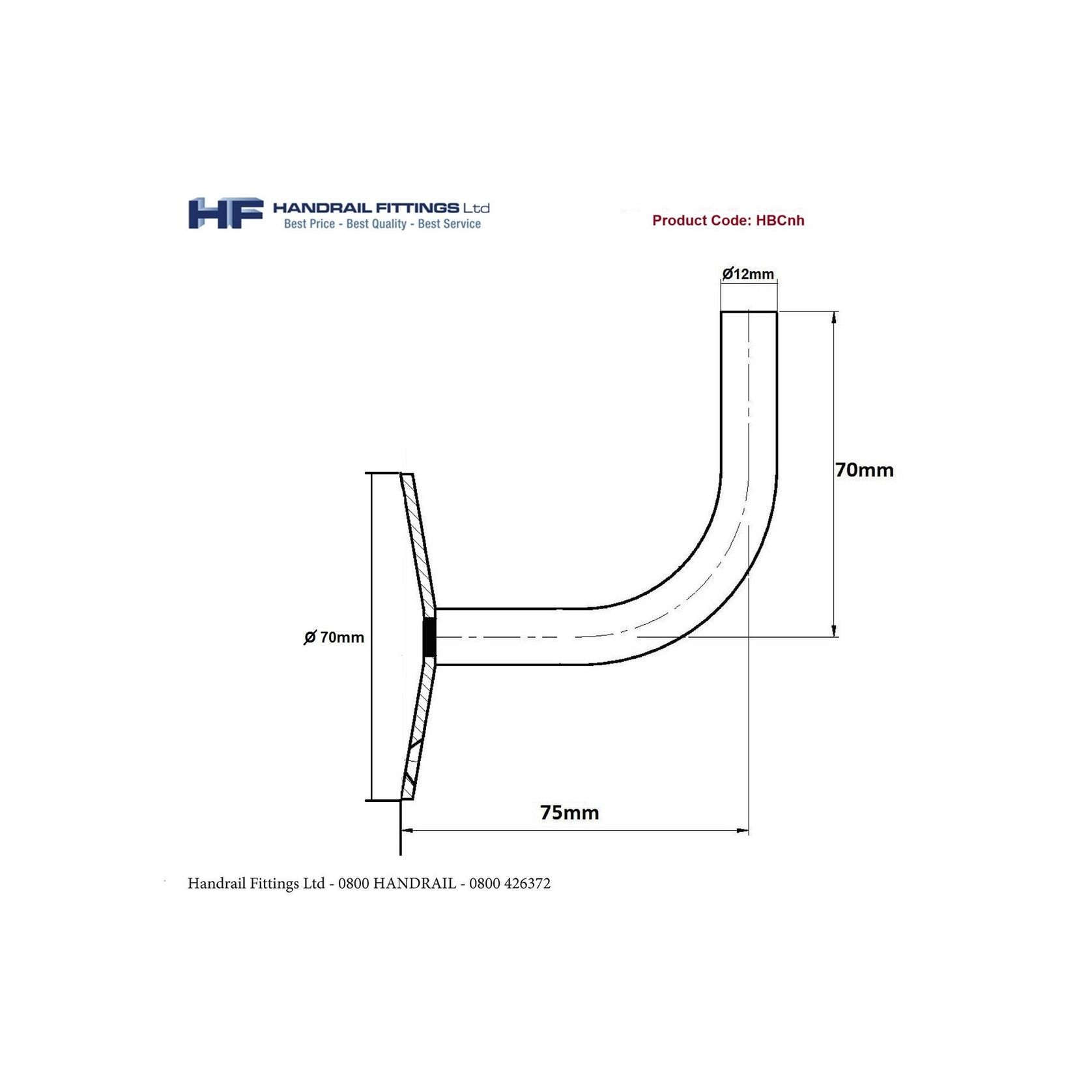 Capri Handrail Bracket gallery detail image