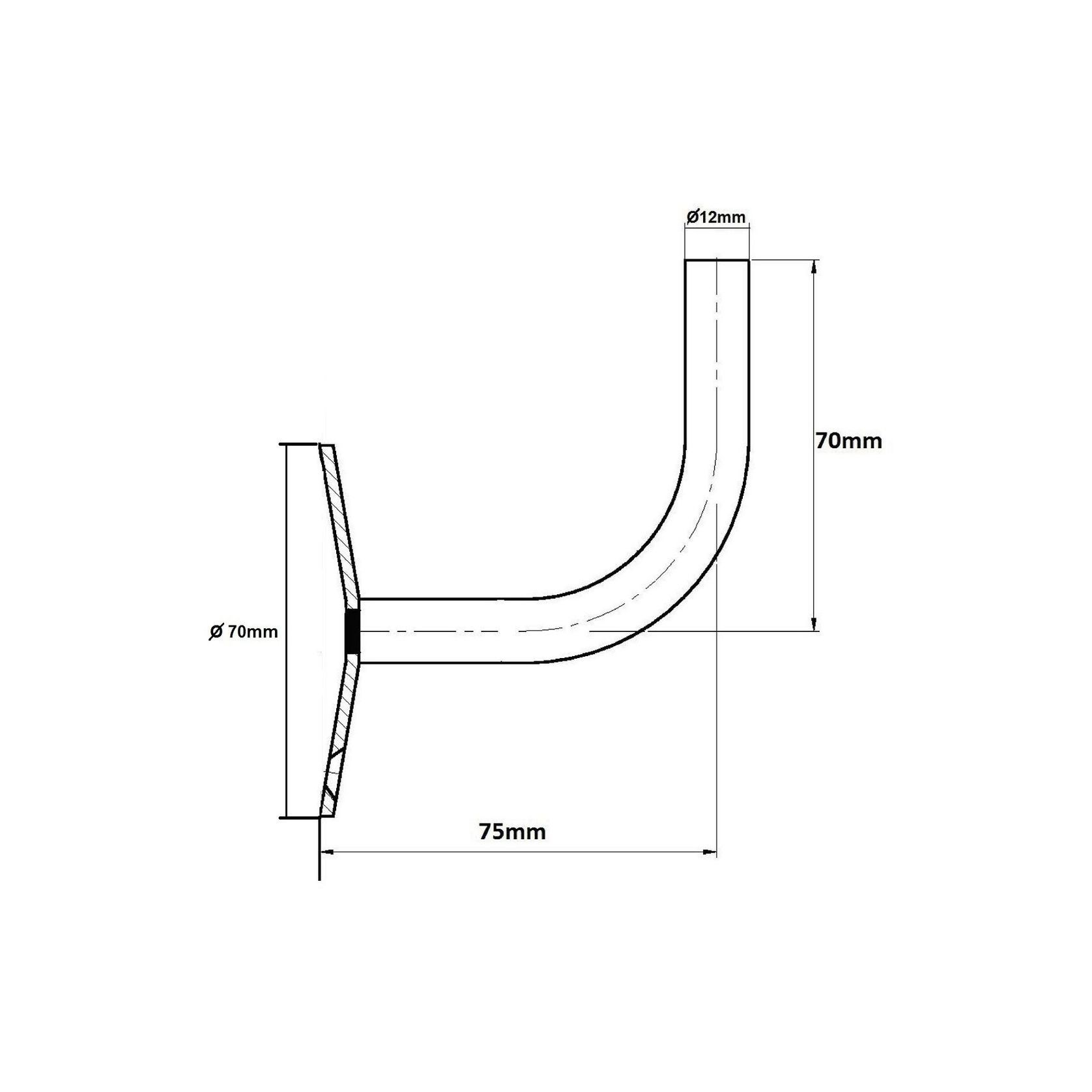 Capri Handrail Bracket gallery detail image
