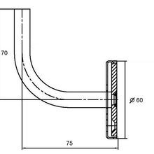 Milano Handrail Bracket gallery detail image