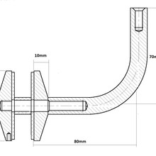 Trivoli Glaze Handrail Bracket gallery detail image
