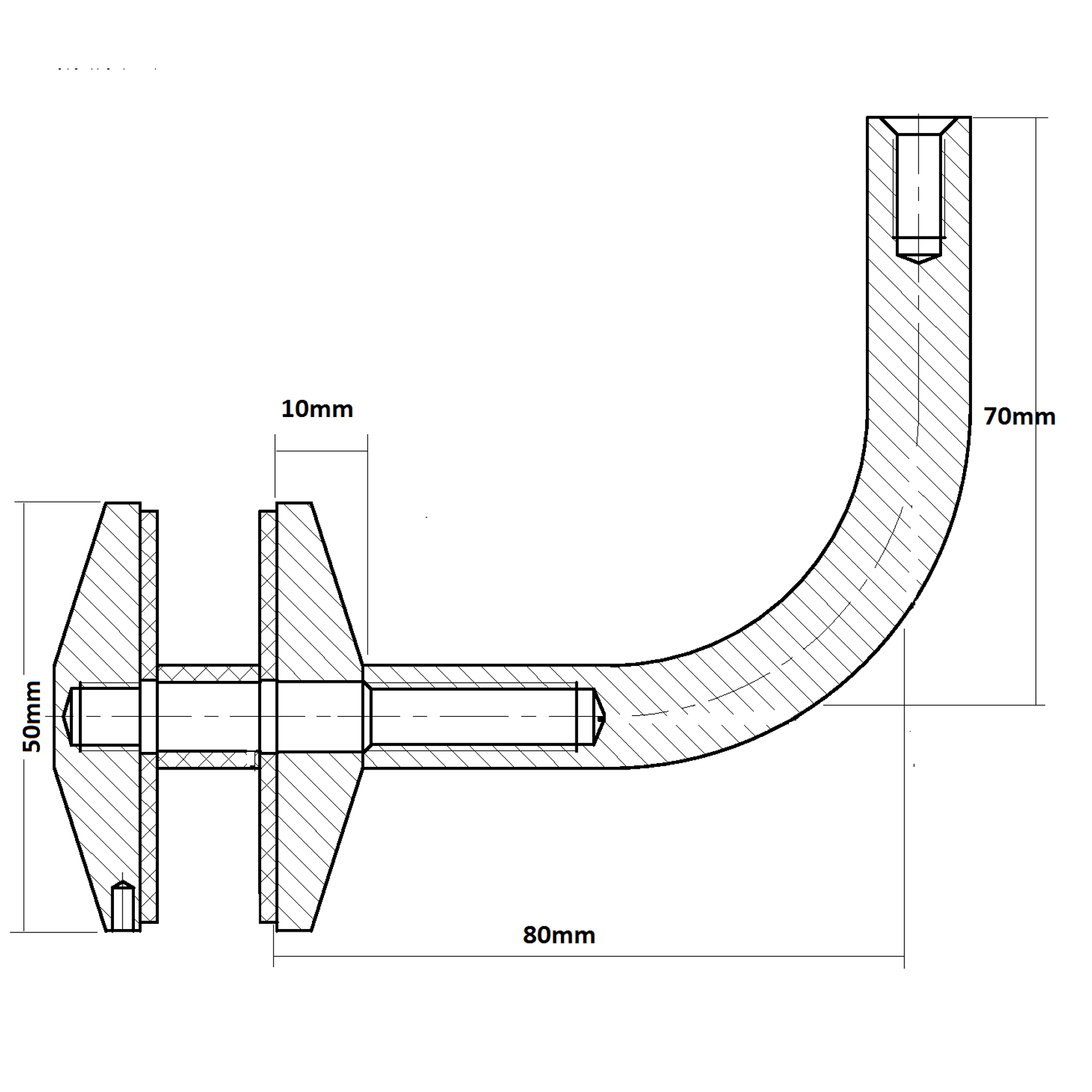 Trivoli Glaze Handrail Bracket gallery detail image
