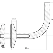 Trivoli Glaze Handrail Bracket gallery detail image