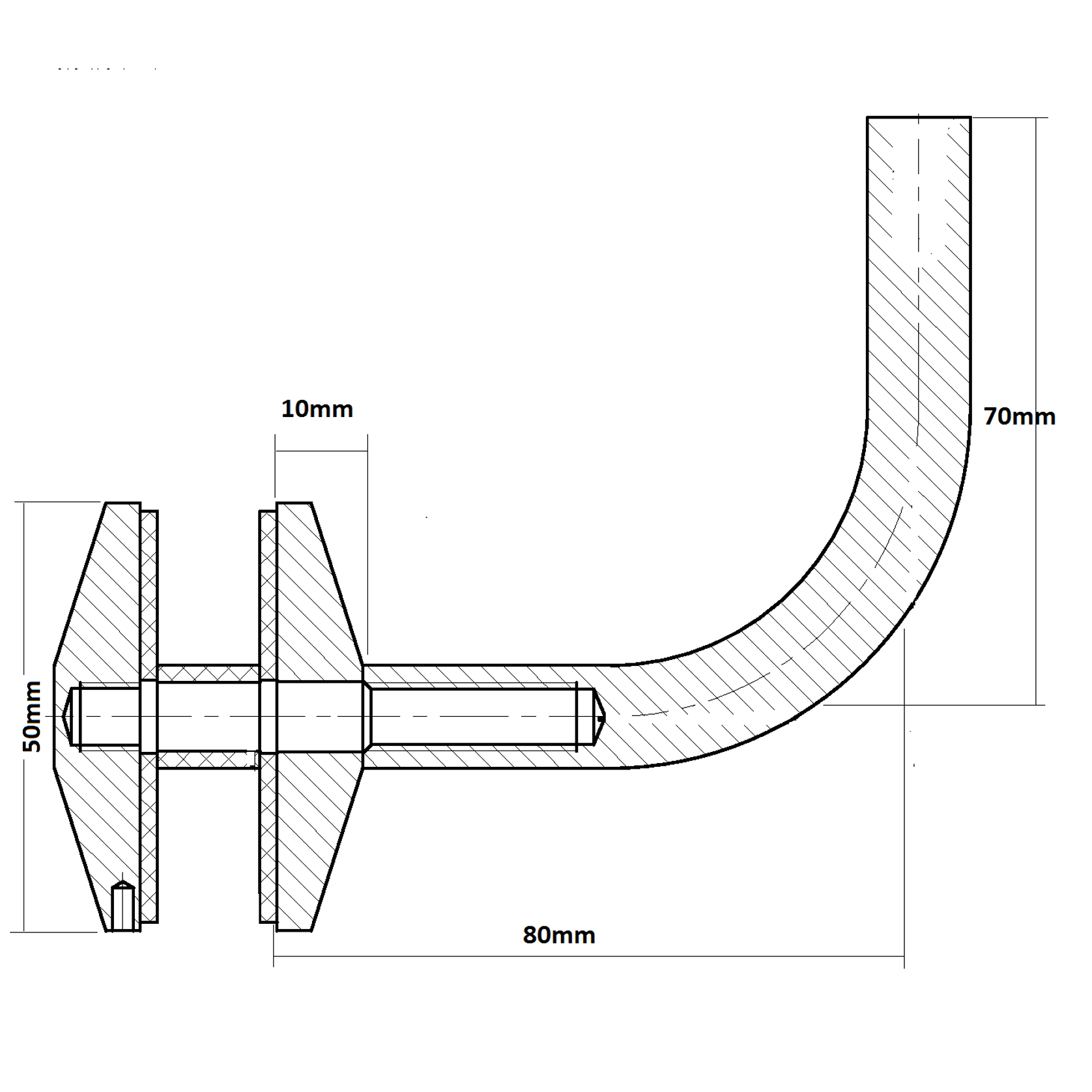 Trivoli Glaze Handrail Bracket gallery detail image