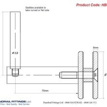 Modena Glaze Handrail Bracket gallery detail image