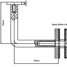 Quadro Glaze Handrail Bracket gallery detail image