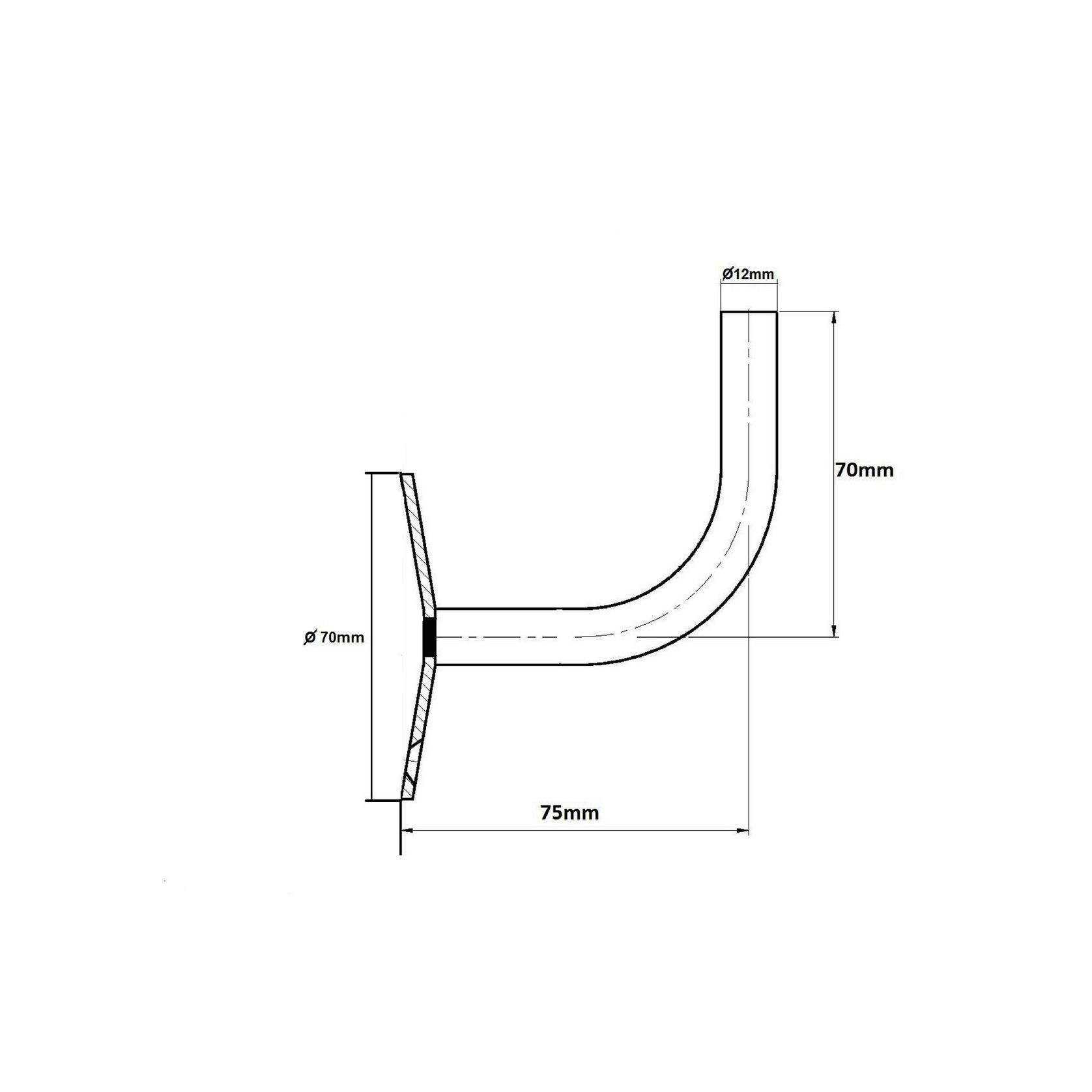 Capri MS Handrail Bracket gallery detail image