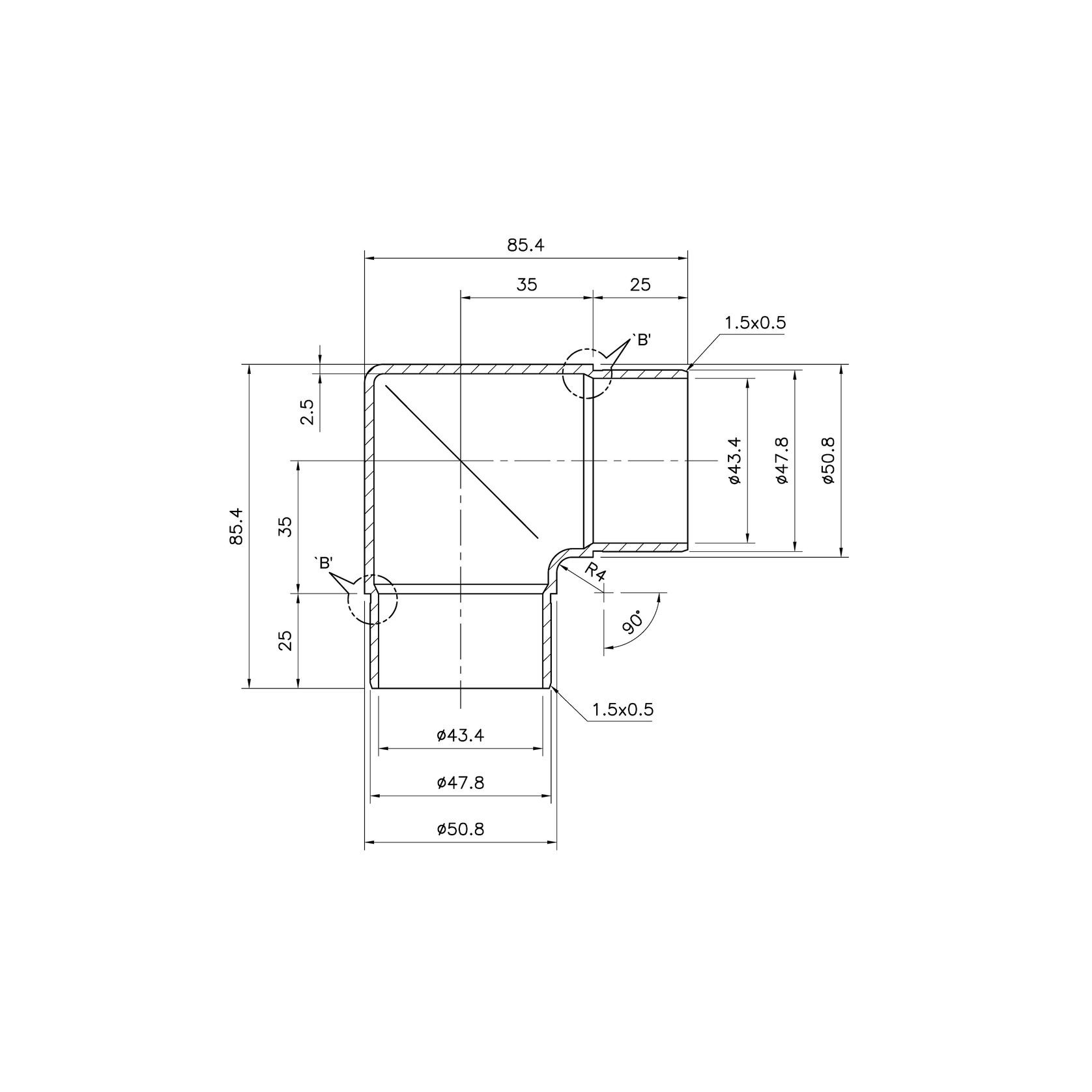 90° Mitre SS gallery detail image