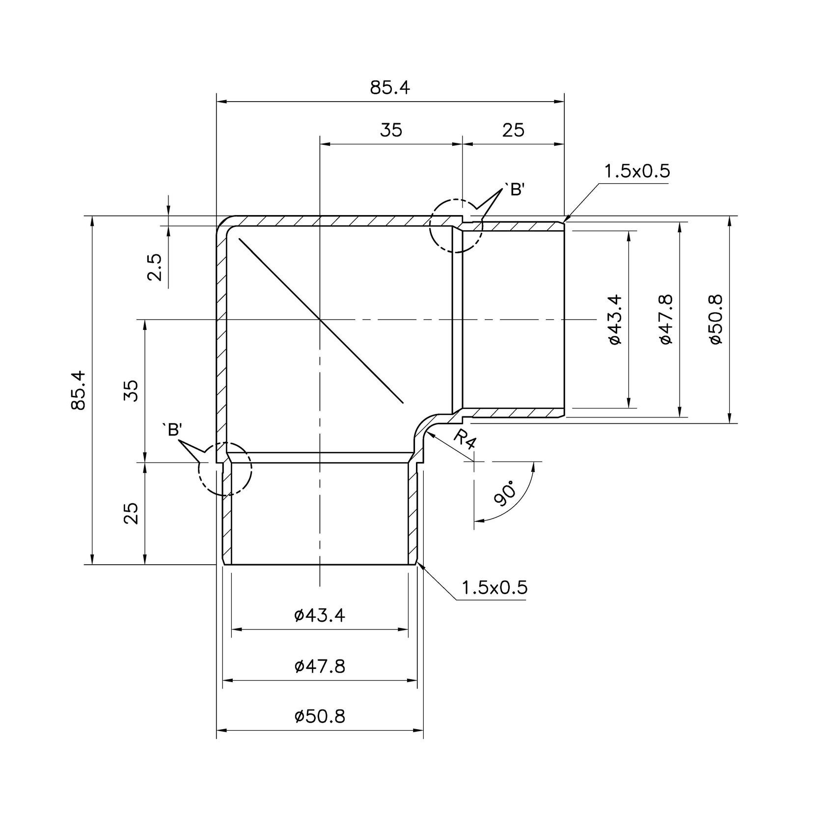 90° Mitre SS gallery detail image