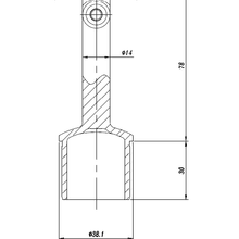 38mm Adjustable Saddle Post Top gallery detail image