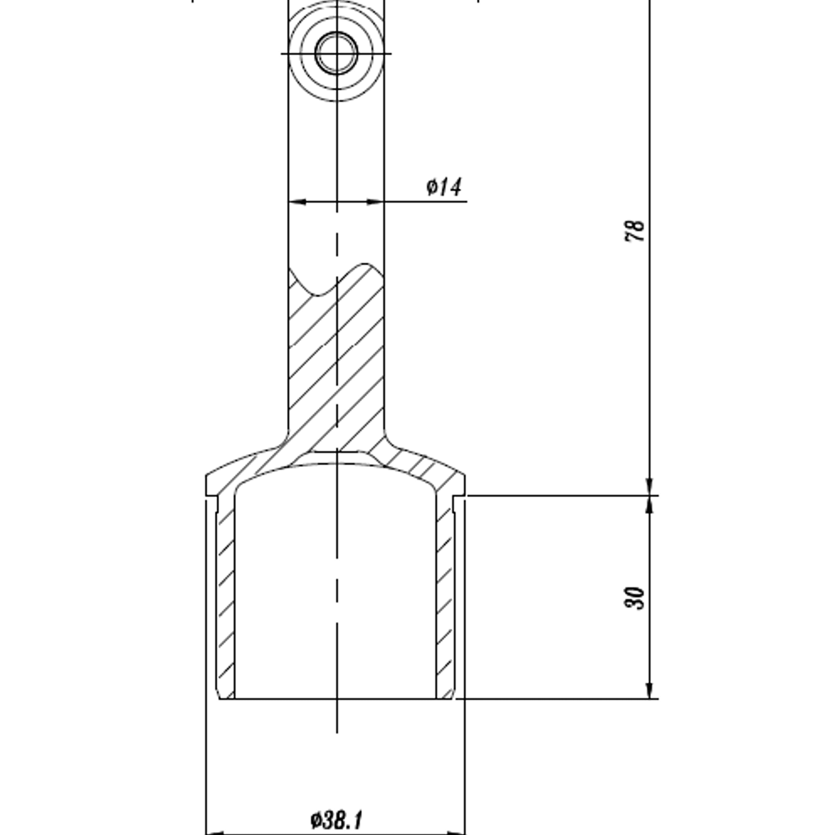 38mm Adjustable Saddle Post Top gallery detail image