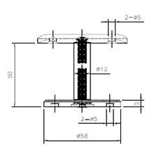 Stanchion 50mm high gallery detail image