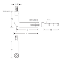 HB547 Solid Brass Bracket gallery detail image