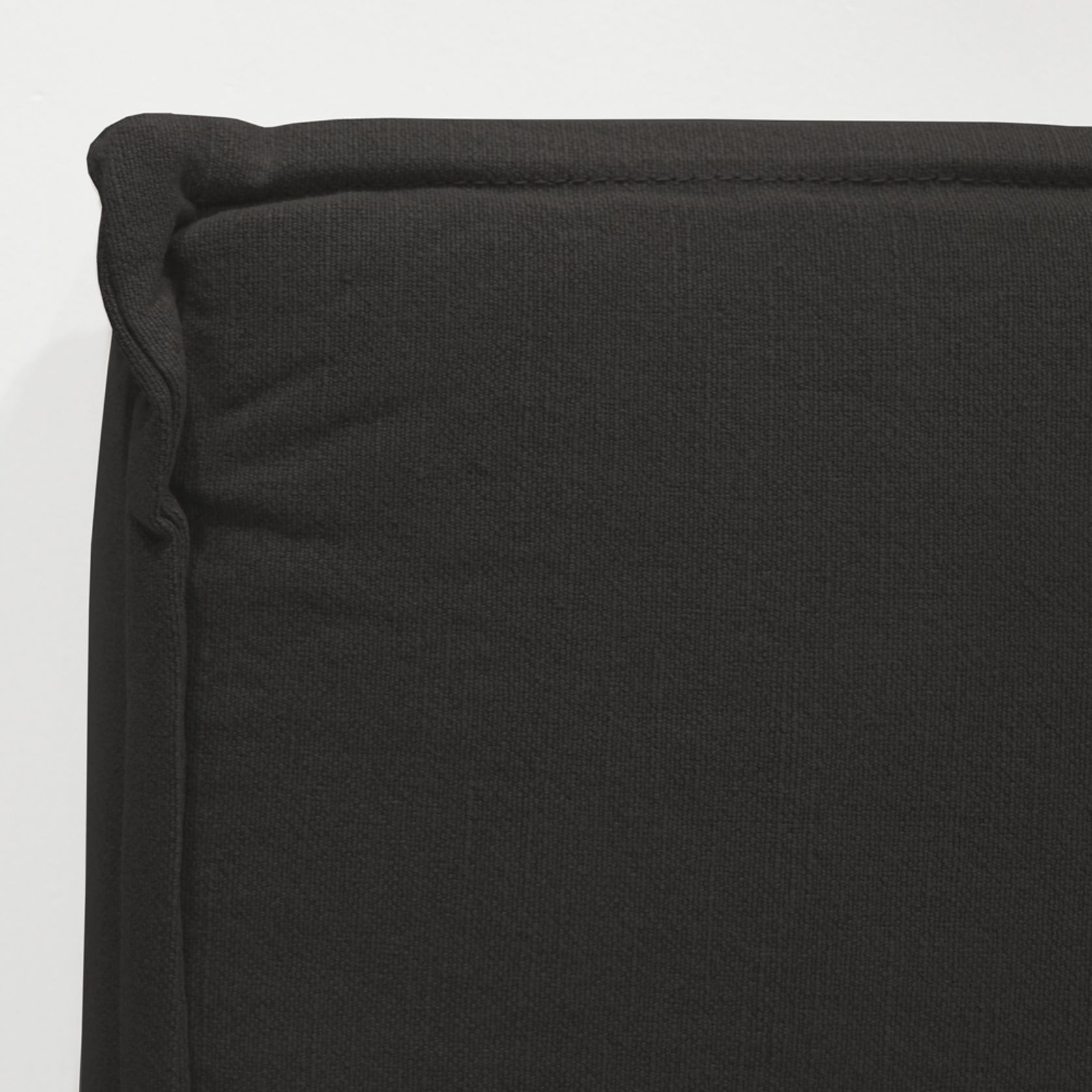 Keely Slipcover Headboard - Queen Carbon gallery detail image