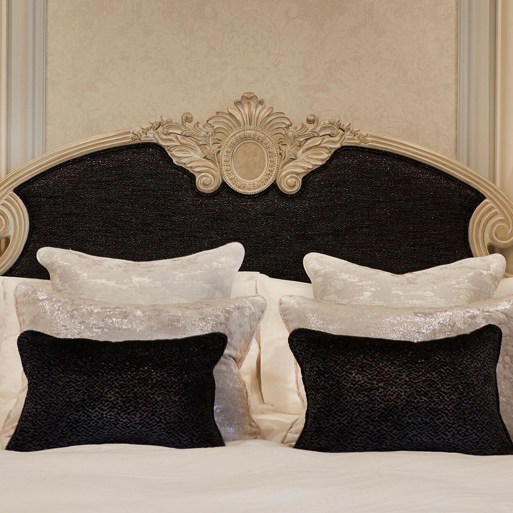 Georgian Hand-Carved Bed Head gallery detail image