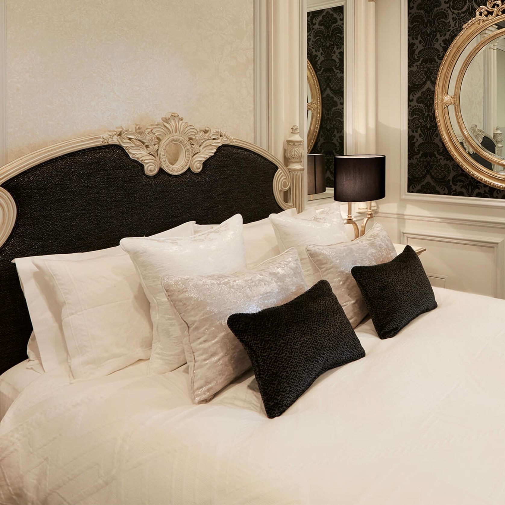 Georgian Hand-Carved Bed Head gallery detail image