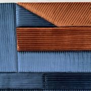 Geometric Bed Head in Blue gallery detail image