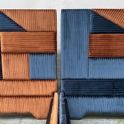 Geometric Bed Head in Orange gallery detail image