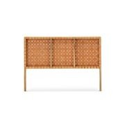 Lazie Leather Strapping Bedhead | Teak & Natural Tan gallery detail image