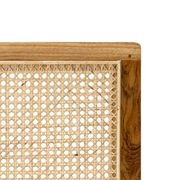Lazie Woven Rattan Cane Queen Bedhead | Natural & Teak gallery detail image