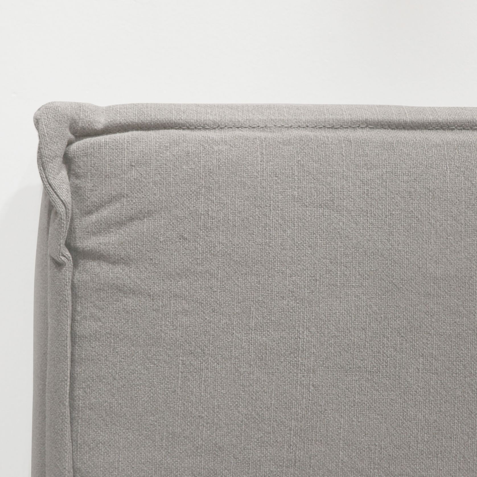 Keely Slipcover Headboard - Queen Cement gallery detail image