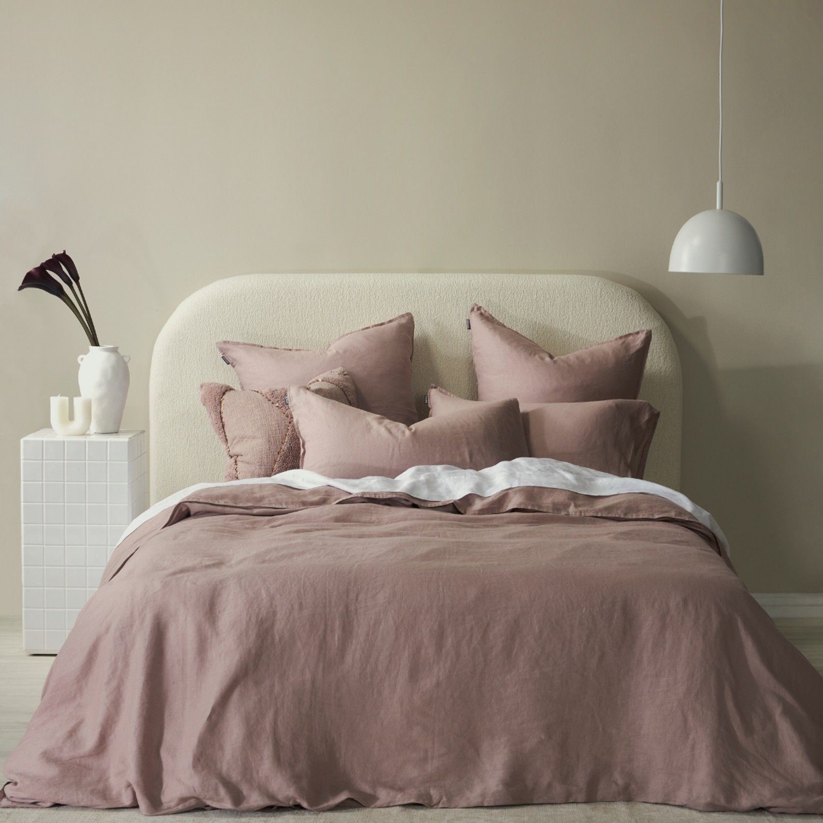 Freddy Boucle Headboard - Queen gallery detail image