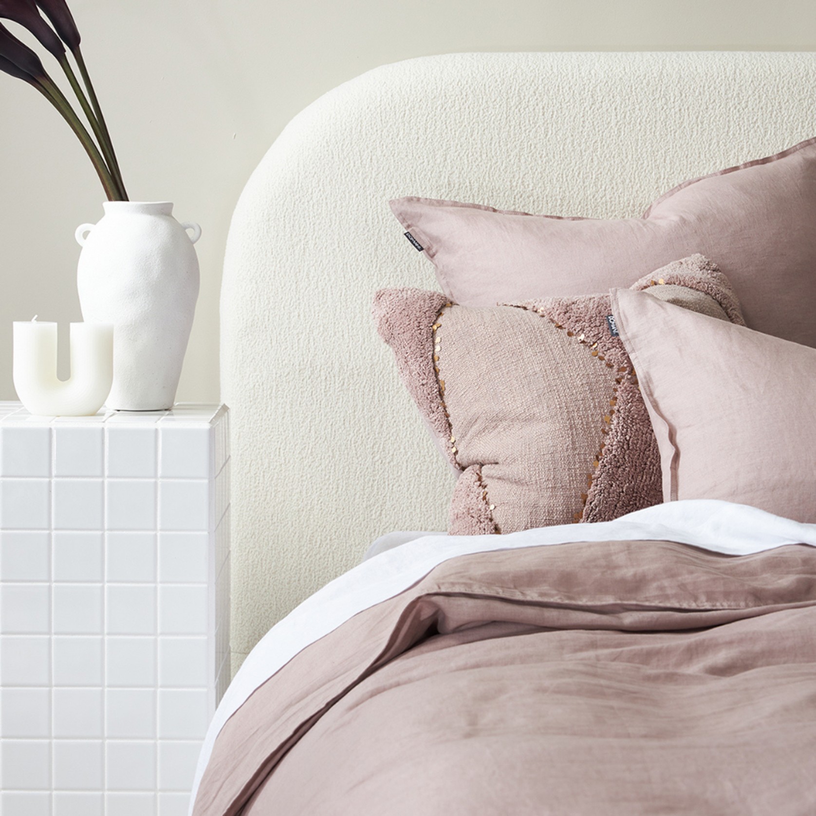 Freddy Boucle Headboard - Queen gallery detail image