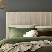 Cannes Double Upholstered Headboard | Beige gallery detail image