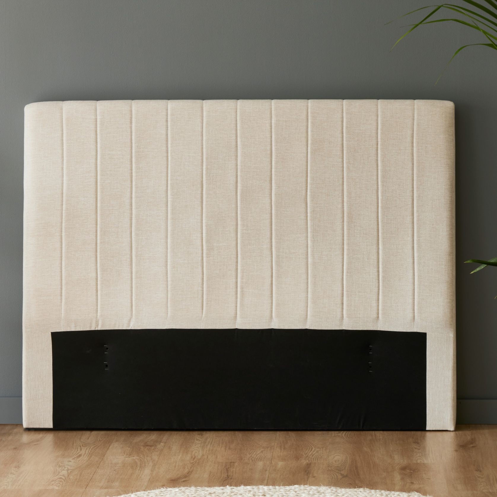 Cannes Double Upholstered Headboard | Beige gallery detail image