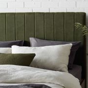Cannes Queen Upholstered Headboard | Green gallery detail image