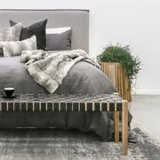 Keely Slipcover Headboard King/Super King - Cement gallery detail image