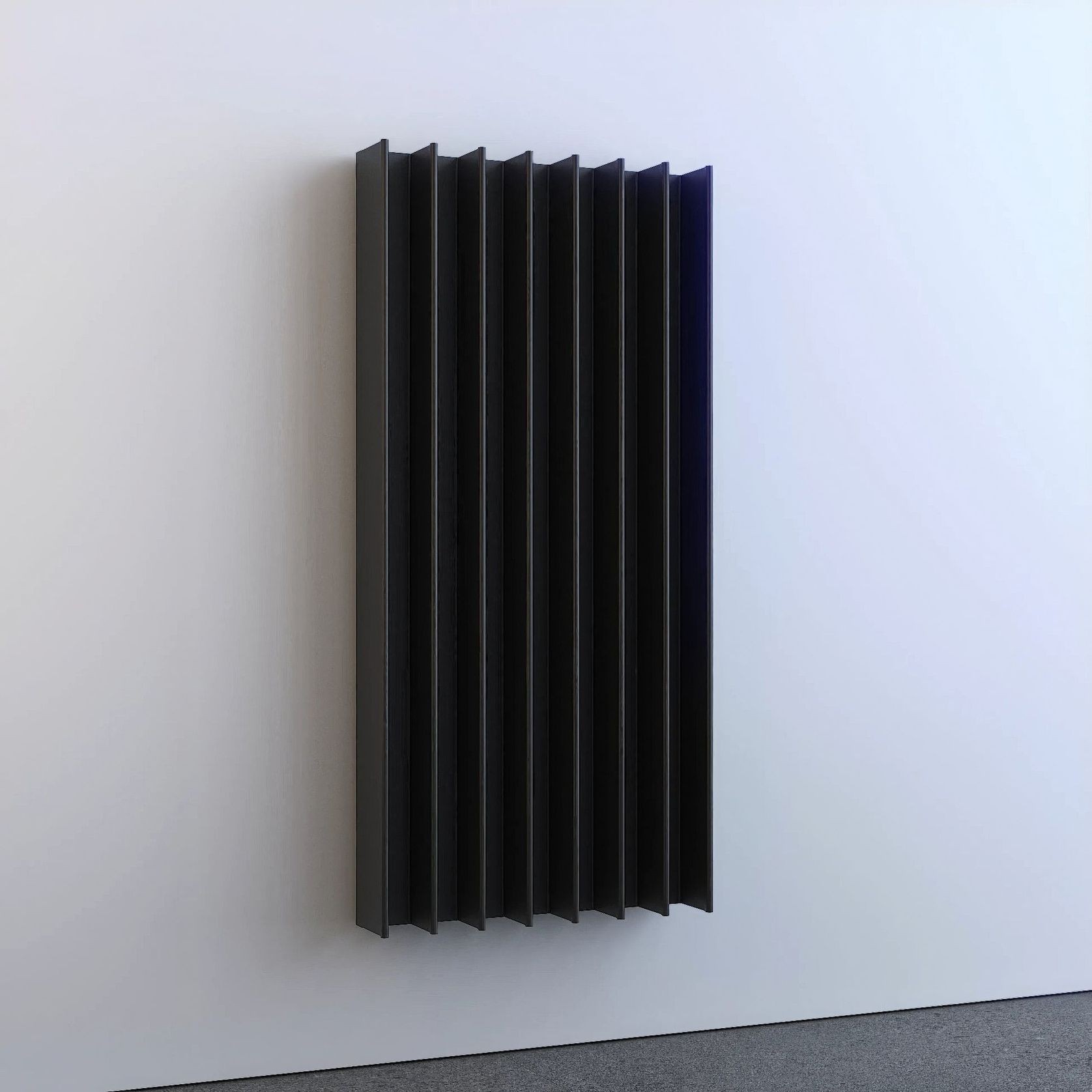 Double Gordon Heated Towel Rail | Black gallery detail image