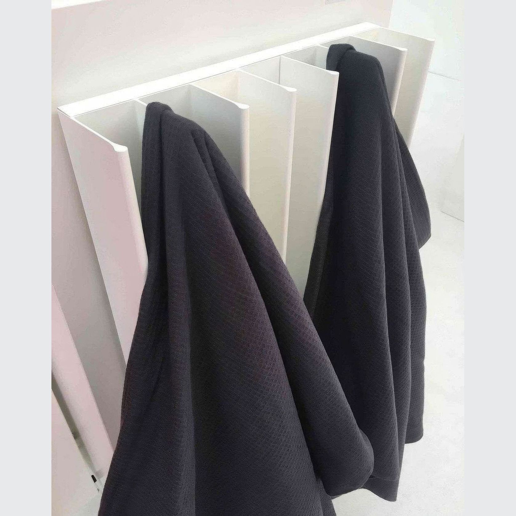 Double Gordon Heated Towel Rail | White gallery detail image