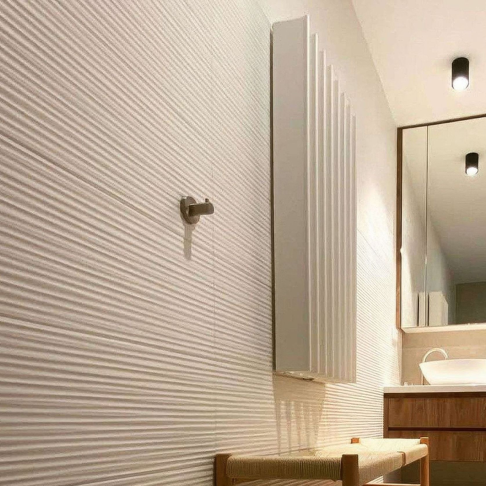 Double Gordon Heated Towel Rail | White gallery detail image