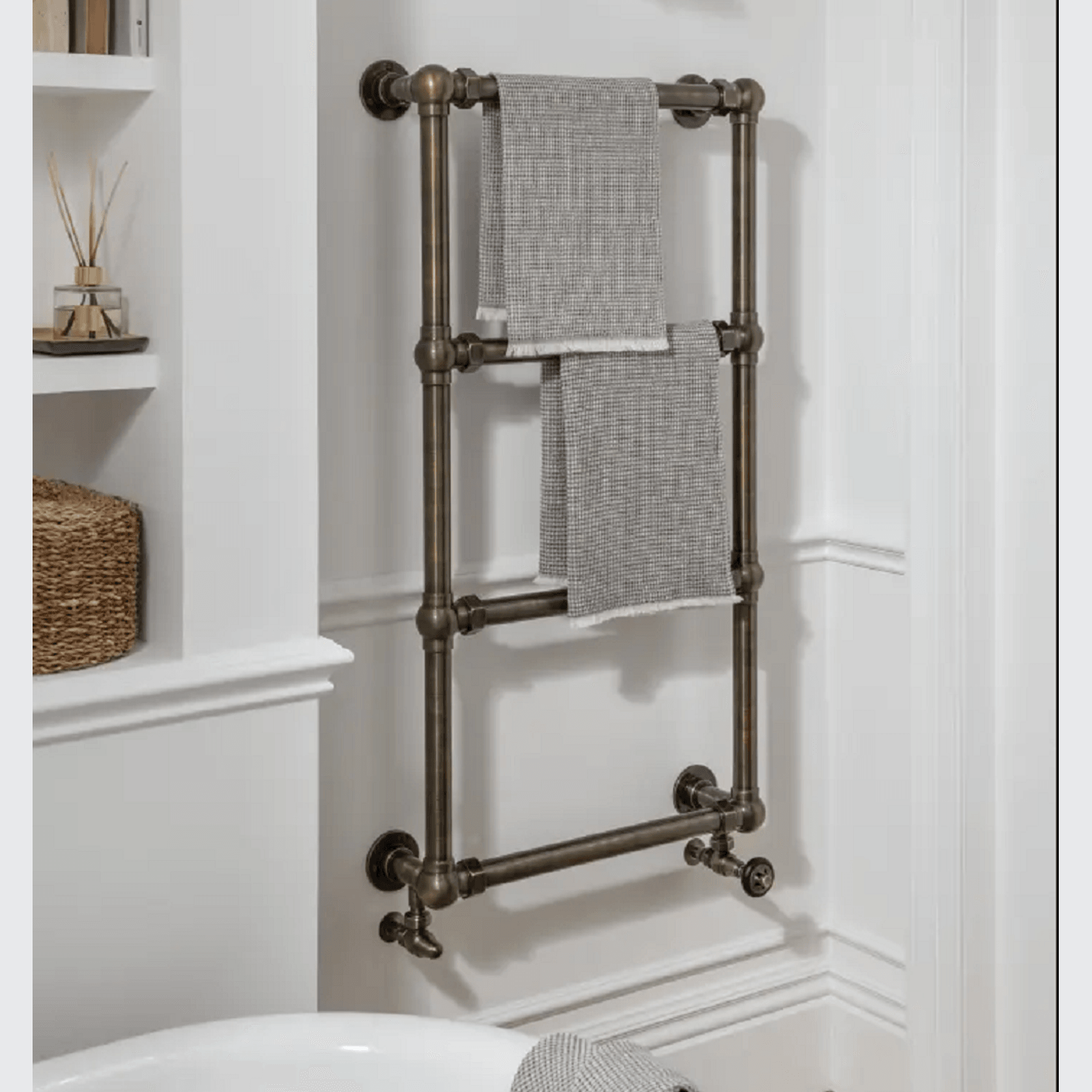 Paladin 4 Bar Belvoir Towel Rail (Antique Brass) gallery detail image