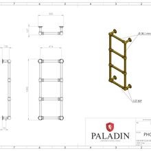 Paladin 4 Bar Belvoir Towel Rail (Antique Brass) gallery detail image