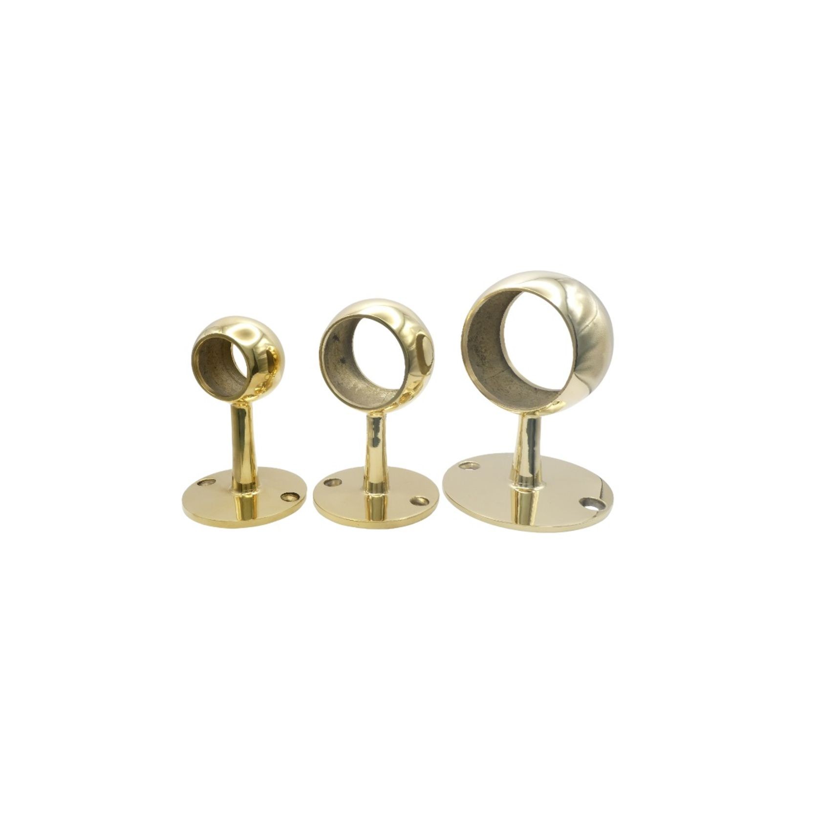 600 Brass Through Post - Short gallery detail image