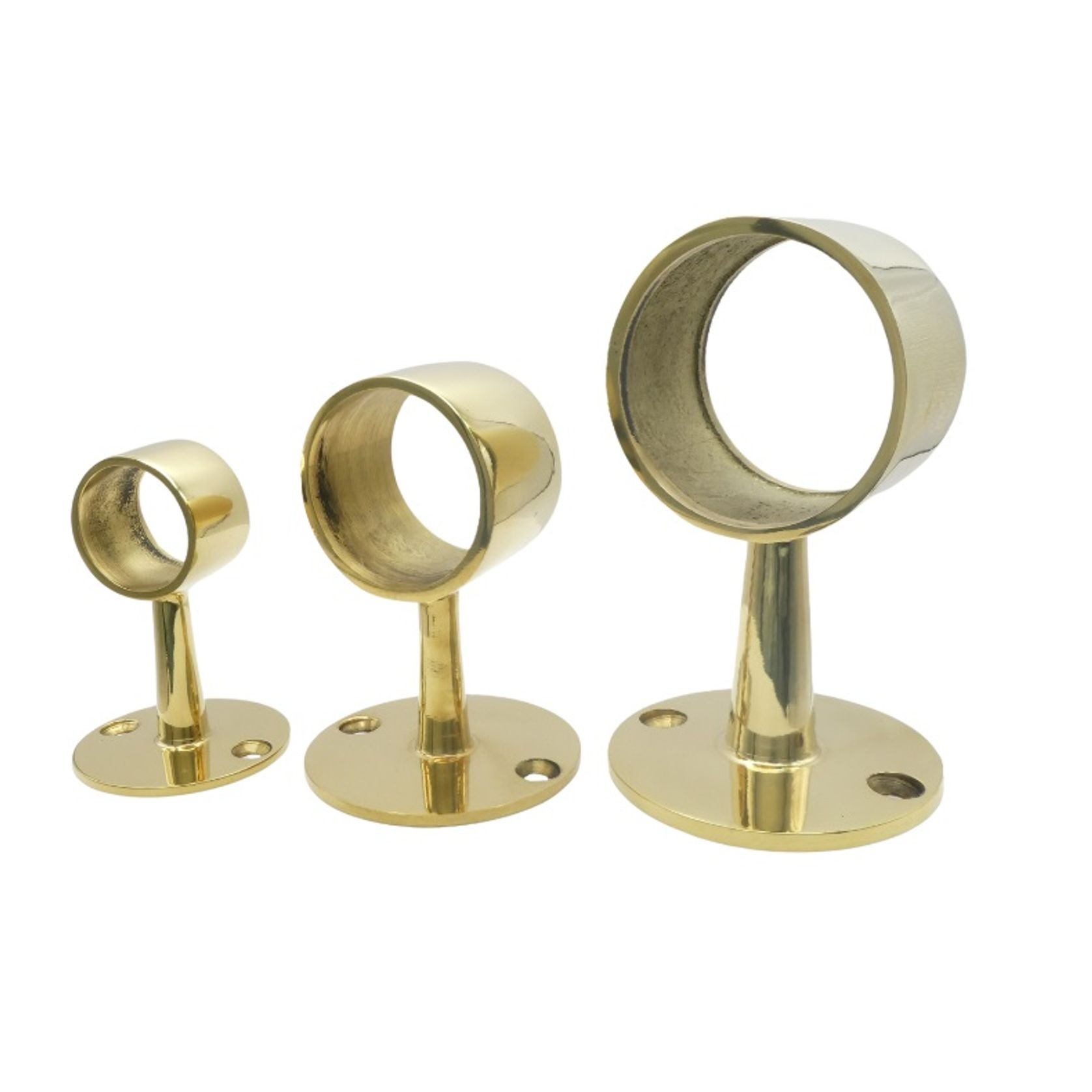 602 Brass Through Post - Short gallery detail image