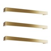 Vera Rounded Heated Towel Bar - 432mm gallery detail image