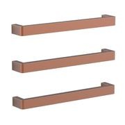 Vera Rounded Heated Towel Bar - 432mm gallery detail image