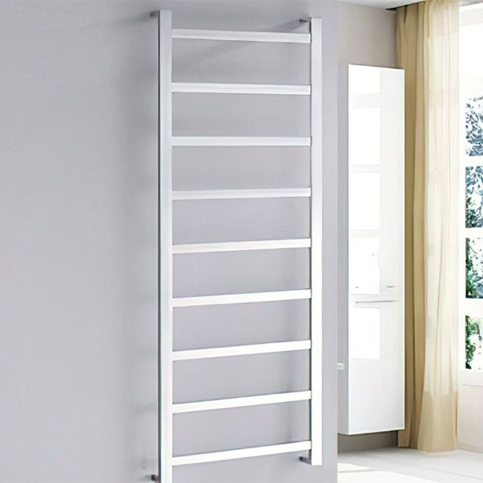 Alpha Heated Towel Rail by Casa Italiana gallery detail image