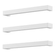 Largo Square Heated Towel Rail - 432mm gallery detail image