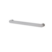Round Horizontal Heated Towel Rail Brushed Nickel gallery detail image
