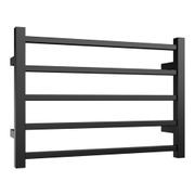 Quadro 5-Bar Heated Towel Rail - 600mm gallery detail image