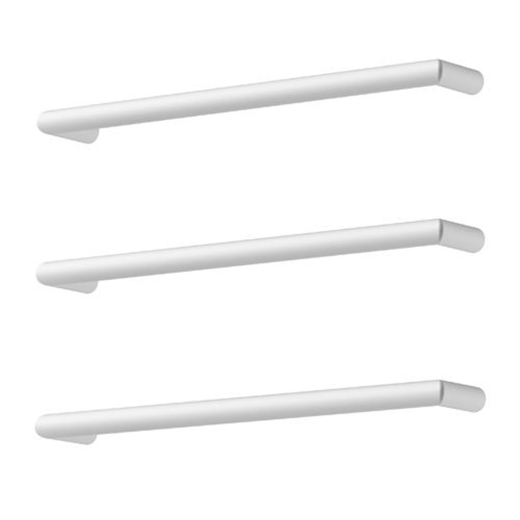 Toro Round Heated Towel Rail - 432mm gallery detail image