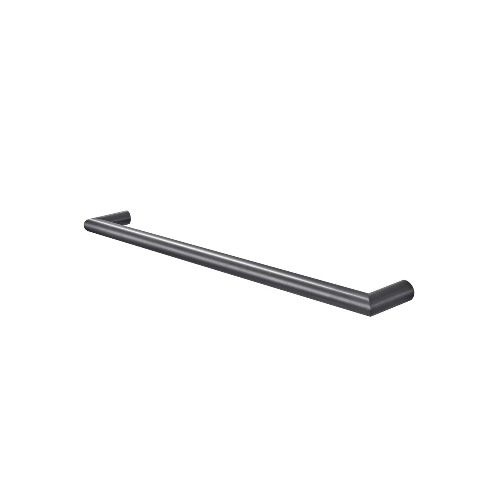 Round Horizontal Heated Towel Rail Gun Metal Grey gallery detail image